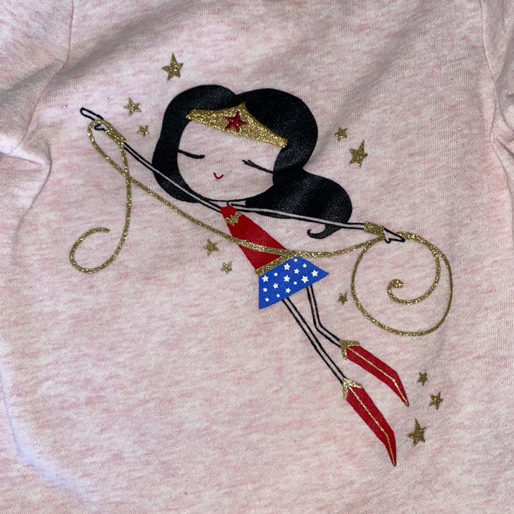 BabyGap pink Wonder Woman sweatshirt, 4T